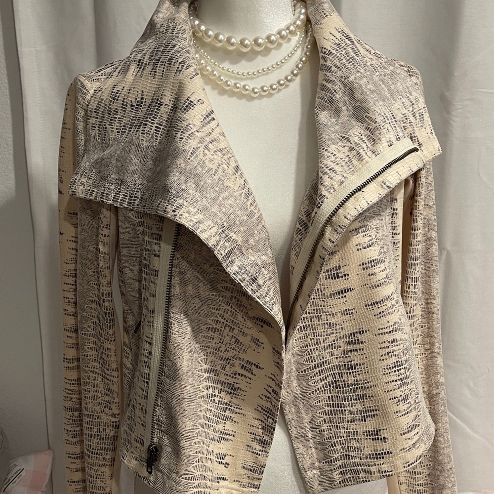 Georgie Intermix Python Snake Skin Print Faux Sue… - image 1